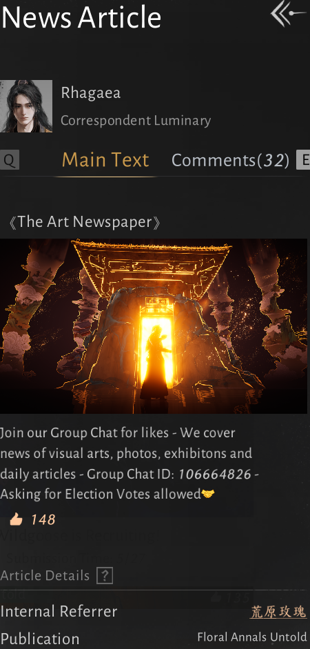 The Art Newspaper community recruitment article